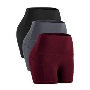 CADMUS High Waist Athletic Shorts for Womens Yoga Fitness Running Shorts with De